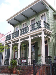 The facade at Garden District Bed and Breakfast